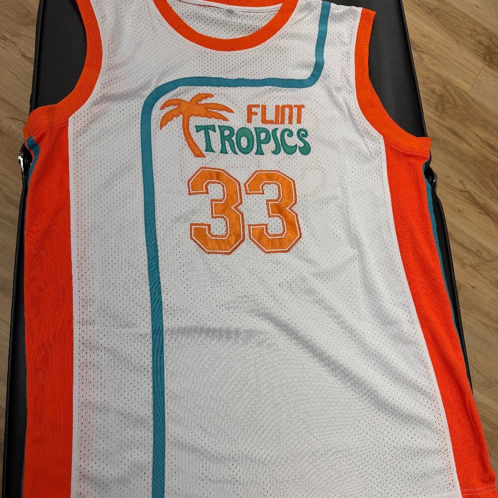 Flint Tropics Jackie Moon #33 Semi-Pro Basketball Jersey Size 4XL Mens